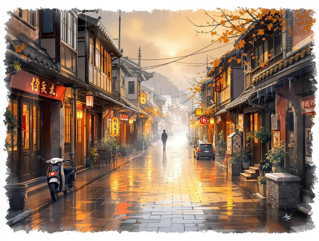 漫剧免费 - 老街的雨 漫剧免费作品《老街的雨》- 年代记忆题材短剧
